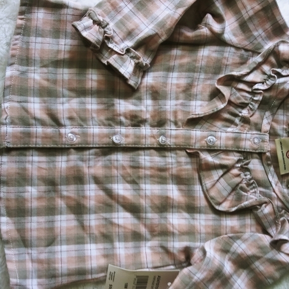 AG kids vintage sky blouse plaid buttons down shir - Picture 5 of 7